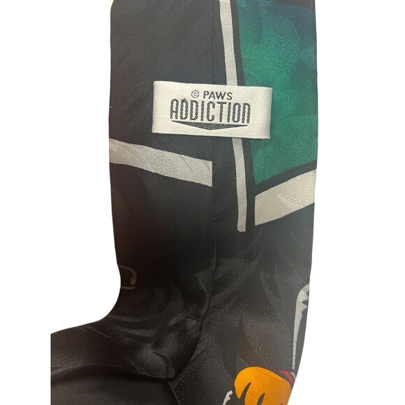 Garfield Star Trek Necktie Odie Novelty Cartoon Tie Vtg 1980s 1990s Crossover - Picture 7 of 11